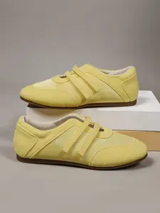 Women's Satin Ballet Flats, Retro Casual Commuter Shoes, Soft Comfortable Textile Upper, Rubber Sole, All Seasons, Daily Wear Shoes