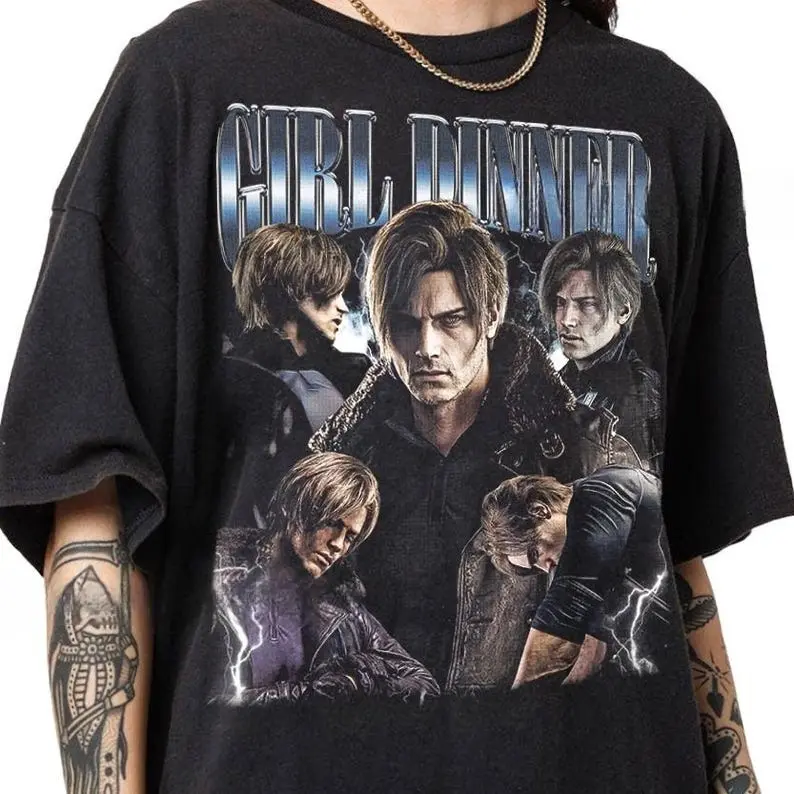 Leon Kennedy Resident Evil 4 Graphic Tee, Vintage Style Fan Apparel