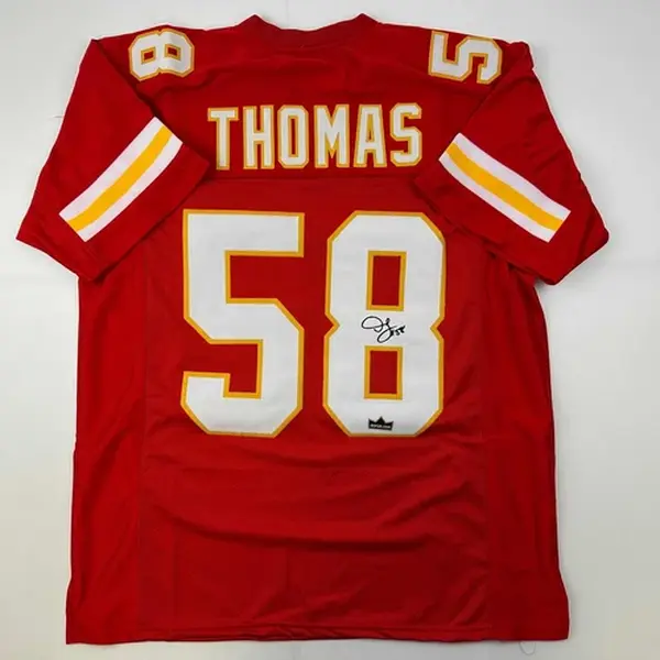 Facsimile Autographed Derrick Thomas Kansas City Red Reprint Jersey