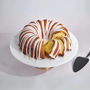 MO'S BUNDT CAKES: Savor the Moist, Buttery, and Golden Delight with Cinnamon Ribbon Vanilla Glaze - Perfect for Breakfast, Brunch, or Dessert