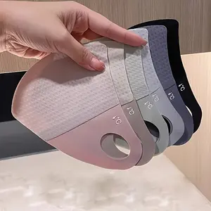 6pcs Women's Breathable Polyester Face Masks - Reusable Face Mask, Elastic Seamless Honeycomb Texture, Sun & Mosquito Protection, Multi-Color Options for Outdoor Casual Wear Gear, Minimalist Design, Durable Elastic Band, riding Mask