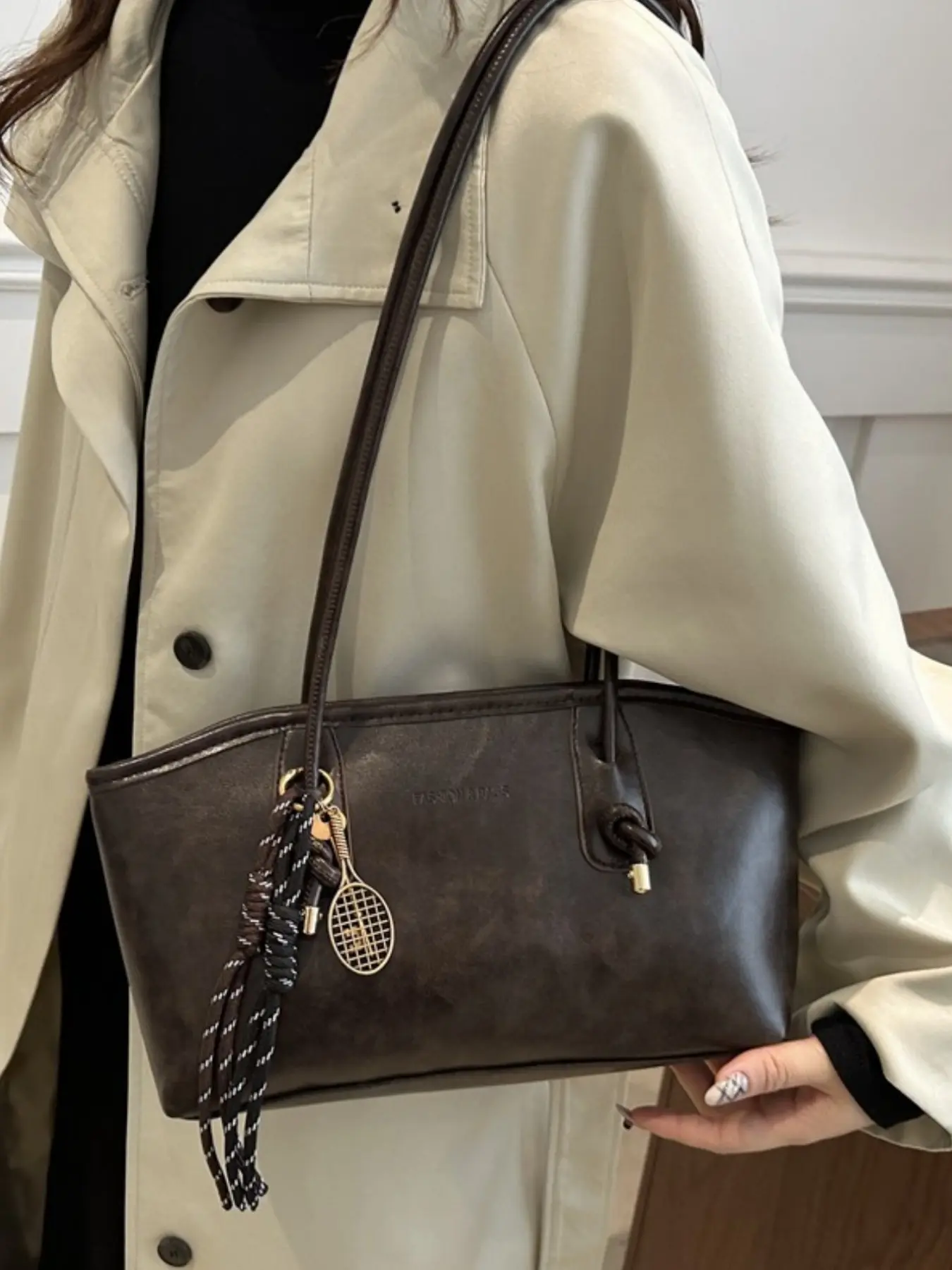 Large Capacity Underarm Bag for Women, New Casual Crossbody Fashion Solid Color Tote, Fashionable Daily Crossbody, Simple Retro Commute Shoulder Bag, Elegant Female Handbag, Fashion Bags