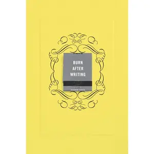USED-Burn After Writing (Yellow) by Jones, Sharon (Paperback)