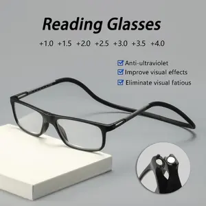 Men's Fashionable Magnetic Neck Reading Glasses, Portable Ultra-Light Anti-Loss Design, Unisex Eyewear for Daily Use, Reading Eyeglasses
