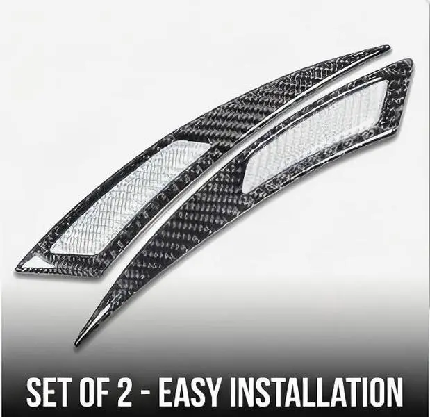 Carbon Fiber Door Edge Guard & 2pac Molded Dash Textured Cover Set of 2, Peel & Stick Self-Adhesive, No-Drill Easy Install, Weather-Resistant, Night Safety Boost, Universal Fit for Toyota Corolla Sedan & SUVs, Automotive, Auto Parts Accessories