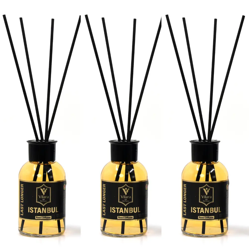 Best Reed Diffuser Set 110 ML Aromatherapy Diffuser with Sticks - Calming Home Fragrance Air Diffuser for Bathroom, Living Room & Office - Gift Scented Oil