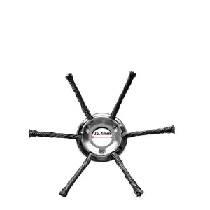8inch Lawnmower wire brush head, wire wheel, weeding head 8inch Twisted wire brush universal garden accessory