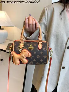 Summer High-End Fashion Handbag, 2026 New Arrival, Versatile Shoulder Crossbody Bag for Women, Fashionable Patterned Bag, Elegant All-Over Print Boston Bag, Fashionable Bags