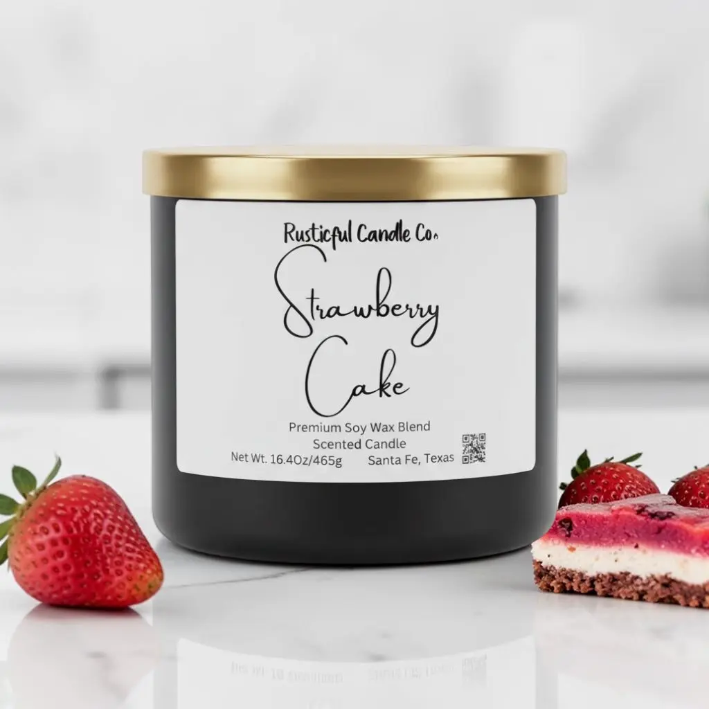 Strawberry Cake 3 Wick Scented Candle
