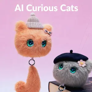 AI Plushie Toy - Interactive Emotional Support Robot with 66 Languages, Voice Respond, Talking Plush for Kids & Adults, Anxiety Relief Gift for Teen Girls Boys