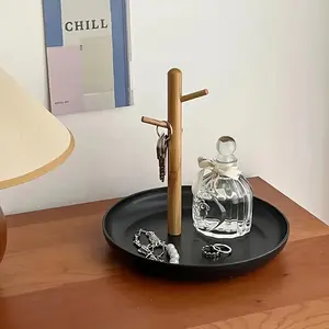 1/2pcs of Nordic Entryway Desktop Storage Trays, Door Key Jewelry Hangers, Perfume Storage Trays, Coffee Table Clutter Storage Boxes, for Home Room Living Room Office Decoration. (Non- Contact) (Non- Contact)
