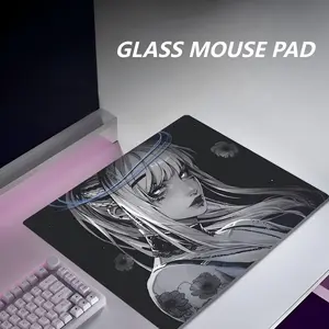Control Type Glass Mouse Pad Professional Fps Gaming Smooth Feel, High-Quality Precision Control Surface, Ideal for Gamers & PC Users, Anime Mousepad
