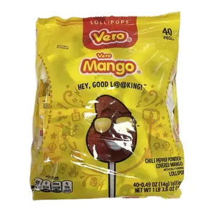 Vero Mango Lollipops - 40 Count Candy - Ideal Snack for Candies & Sweet Treats