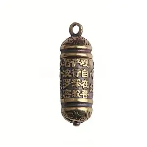 Openable Bible Pendant Box, Anti-Oxidation Copper Emotional Memorial Necklace, Portable Gift Bohemian Style Accessory