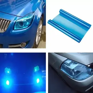 11.81inch Wide X 39.37inch Long Car Headlight Tint Film, Brake Light Sticker, Tail Light Color Change Film, Anti-Scratch and UV Resistant