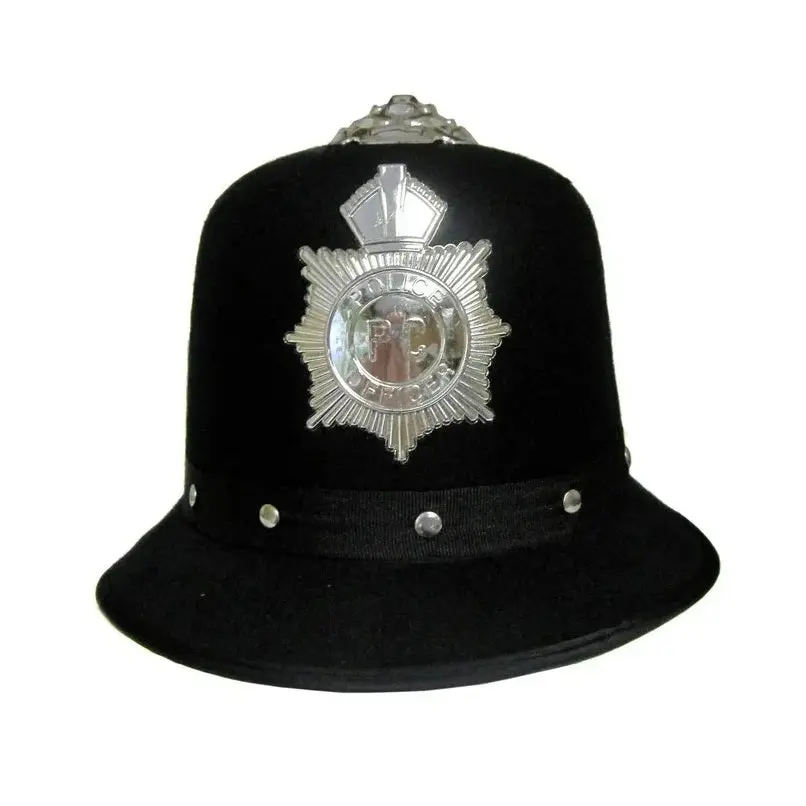 English Bobby Keystone Cop Hat - Studded - Costume Accessory - Smaller Size