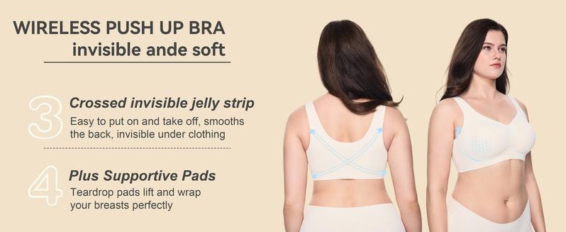 Holiday Special - Soft Intention Women's Seamless Red Bra Wireless Soft Bralette Full Coverage Push Up T-shirt Comfortable Everyday wear- Jelly, Supportive, Sports Bra Holiday Special - Soft Intention Women's Seamless Red Bra Wireless Soft Bralette Full Coverage Push Up T-shirt Comfortable Everyday wear- Jelly, Supportive, Sports Bra