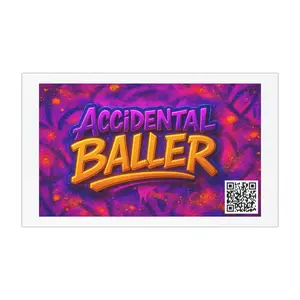 Accidental Baller Car Magnet - Fun Vehicle Decor, Great for Sports Fans, Humor Gift, Funny Car Accessories, Car Decor