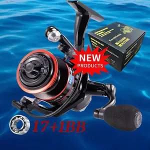 Rooblinos HJ High‑Torque Spinning Reel, 30+ LB Max Drag & CNC Aluminum Frame, IPX8 Waterproof for Tuna & GT Saltwater Fishing, 13+1 Bearings & Manganese Brass Gears, Heavy‑Duty for Offshore Jigging, Trolling, Surf Casting