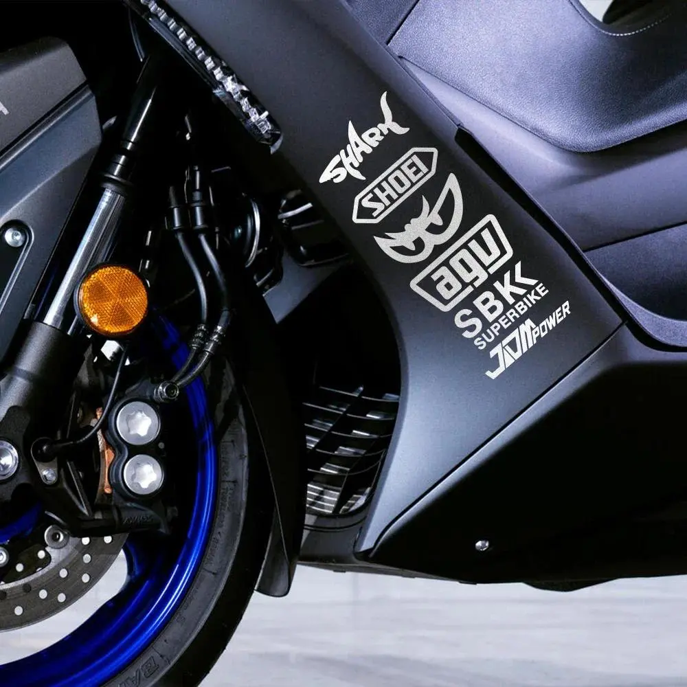 1PC "Multi-brand Motorcycle Racing" Car Sticker Decal, Motorcycle Stickers for Motorcycle, Car, Notebook Decoration, Easily Upgrade Item's Motorcycle Racing Style, Diverse Racing Brand Elements Make Car Decoration, Show Vehicle Enthusiast Proposition
