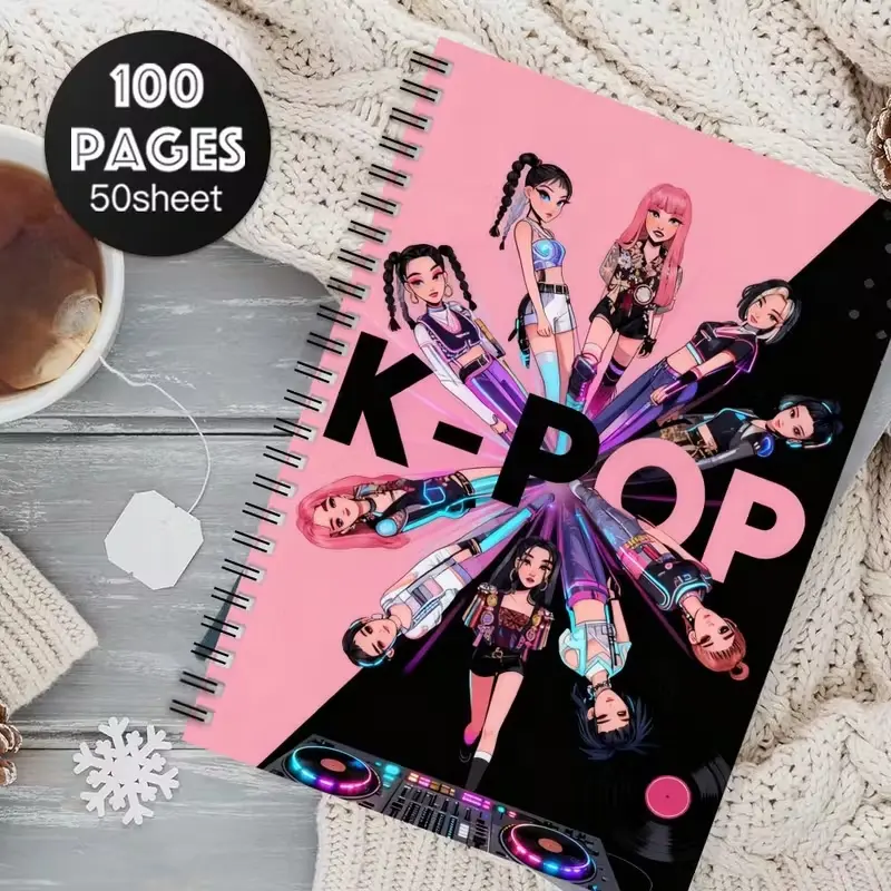K-Pop Spiral Notebook with Korean Girl Group Icon, and Cover, K-Drama ...