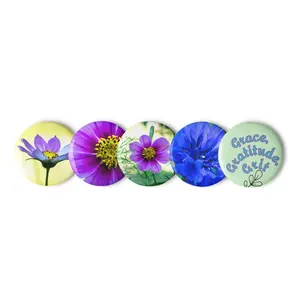 Set of pin buttons