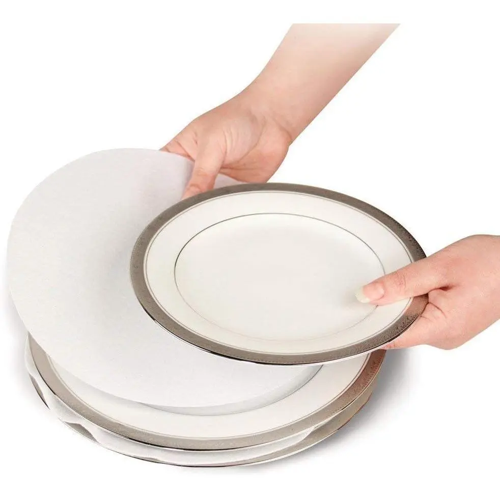 Plate Separators - Set Of 48 And 3 Different Size - Thick and Premium Soft Felt Plate Dividers Saucer Porcelain Collection Dinnerware