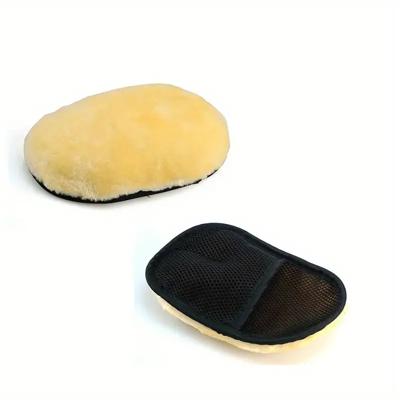 1 Pair Soft Wool House Cleaning Gloves, Reusable Multipurpose Cleaning Mitts, Works for Home Kitchen Bathroom Surfaces and Car Washing Detailing
