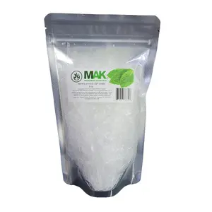 Mak Menthol Crystal 8 oz Pure Organic 100% Natural Menthol Crystals from Mint Crystal Mentha Arvensis Resealable Standup Bag Long-Lasting Freshness