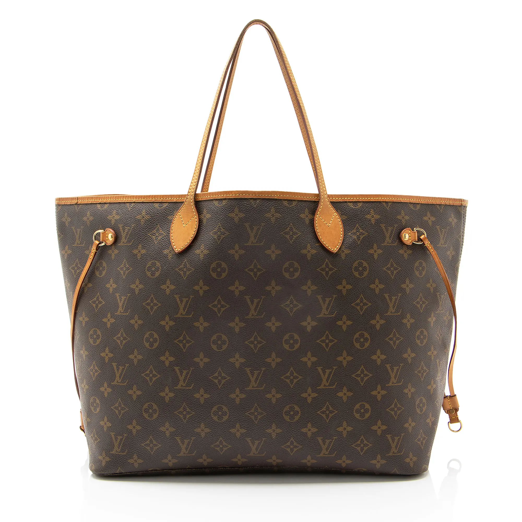 Pre-owned Louis Vuitton Leather Tote Bags Monogram Canvas Neverfull GM Tote