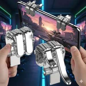 High Sensitivity Gaming Trigger for Mobile FPS: L1 R1 L2 R2 Rapid Fire Buttons with Ergonomic Design, Precision Joystick for Fast Aiming & Shooting. Easy Setup, Competitive Gamer Essential Accessory.