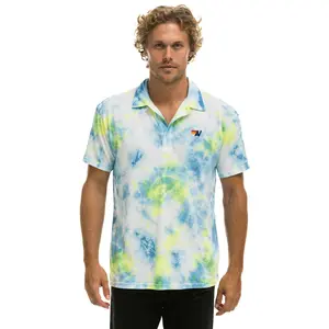 AVIATOR NATION POLO - TIE DYE YELLOW