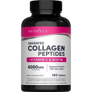Grassfed Collagen Peptides + C & Biotin Supplement | 180 Tablets