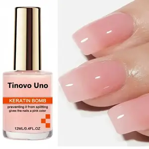 Tinovo Uno Pink Nail Polish Keratin Booster, Nail Care, Creates Naturally Healthy Pink Nails, Quick-Drying And Long-Lasting, Provides Shine And Protects Nails