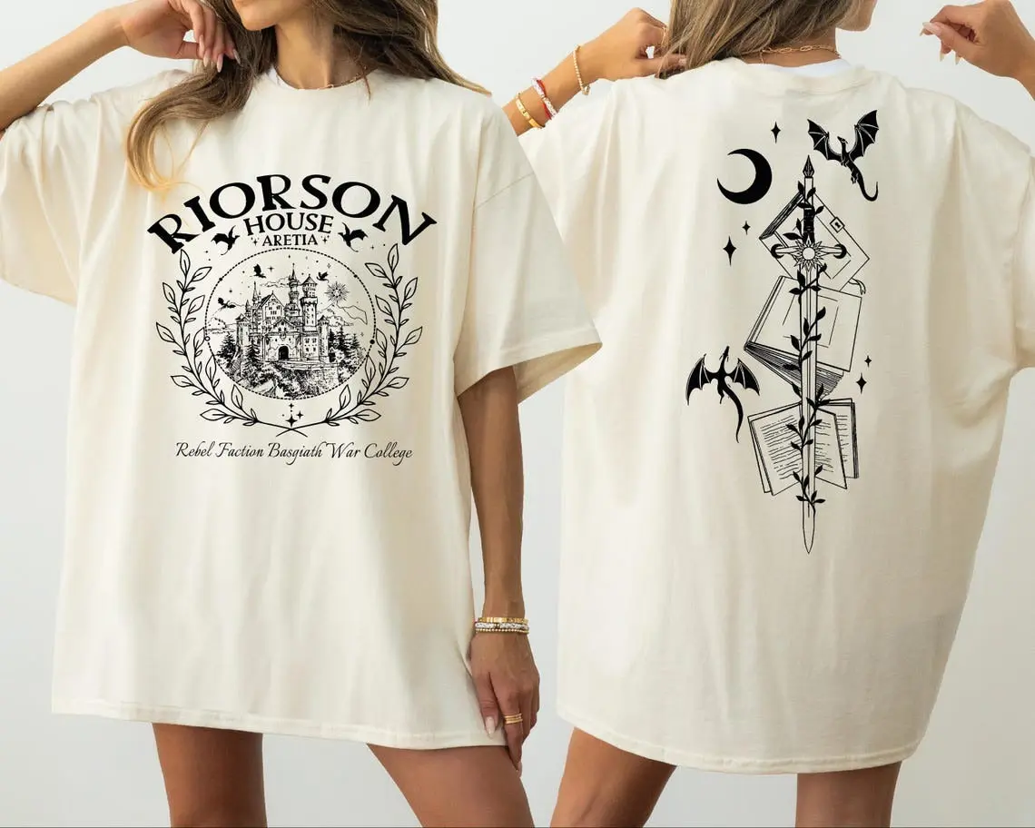 Riorson House Comfort Colors Shirt, Fourth Wing Shirt, Dragon Rider Shirt. CFVLR06