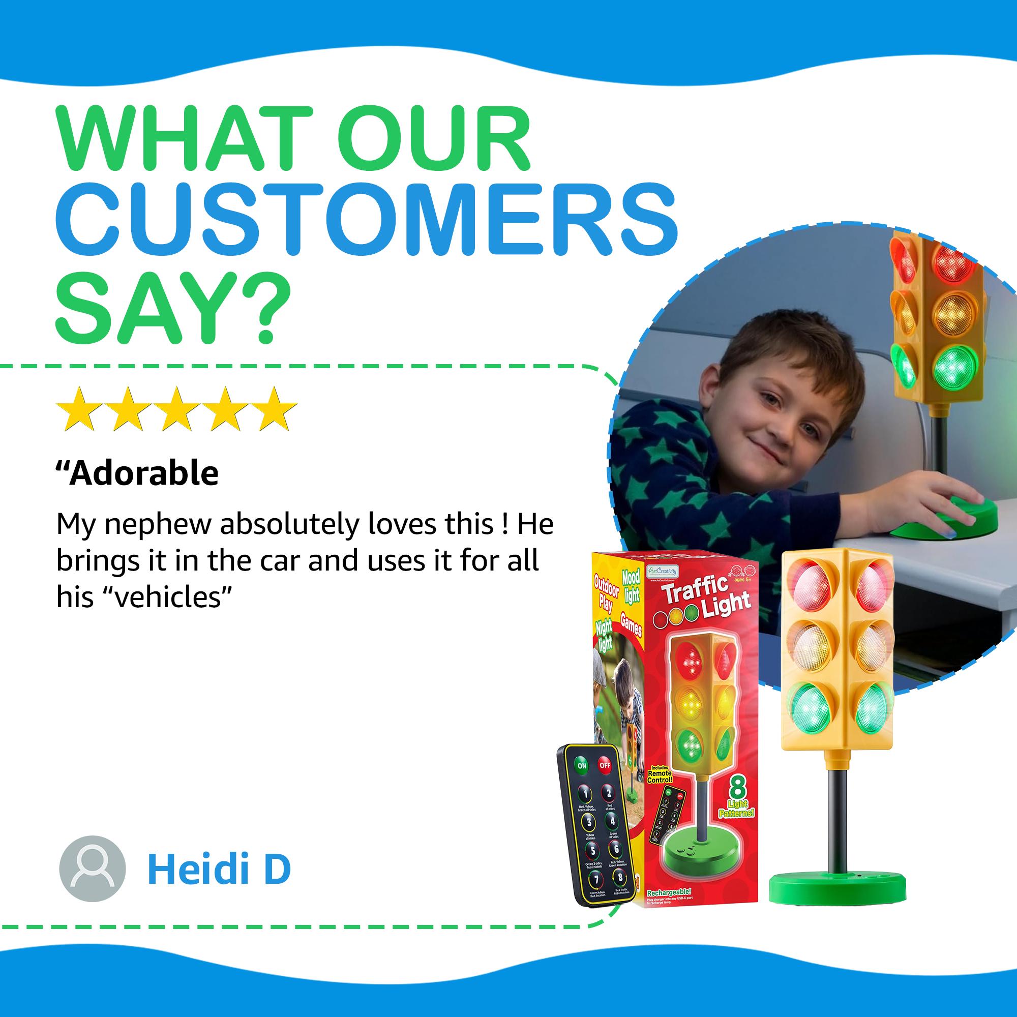 Traffic Light Lamp - Stop Light Lamp for Kids with Remote - 8 Different Patterns, Red Light Green Light Game for Kids Traffic Light Lamp - Stop Light Lamp for Kids with Remote - 8 Different Patterns, Red Light Green Light Game for Kids