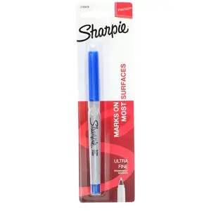 Sharpie Ultra Fine Black Permanent Markers, Blue.
