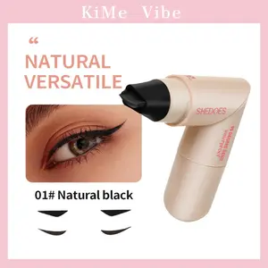 Rotating Wing Stamp Liquid Liner Pen – Dual-End Cat Eye Stamps | Waterproof & Smudge-Proof | Quick-Drying Formula for All Skin Types