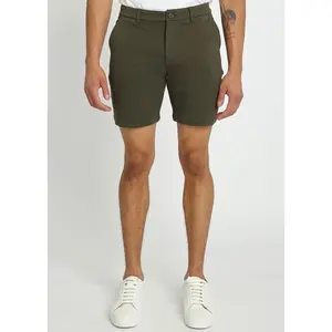 HUNTER GREEN 8"INSEAM SOLID SLUB KNIT FLEECE SHORT PM-2440 Final Sale