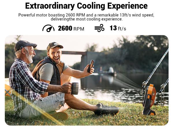 Smart Frog Portable Camping Handheld Cooling Fan - 20000mAh Rechargeable Lithium Battery Operated Tent Fan with LED Lights, 3 Speeds, Timer, Portable Charger, ABS Plastic for Outdoor Users, Home Use Smart Frog Portable Camping Handheld Cooling Fan - 20000mAh Rechargeable Lithium Battery Operated Tent Fan with LED Lights, 3 Speeds, Timer, Portable Charger, ABS Plastic for Outdoor Users, Home Use