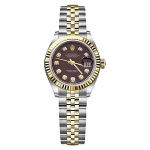 Rolex Lady-Datejust 26 69173 Automatic Two-Tone Aftermarket Coffee Dial Ladies Watch WHP040520/WHP042187