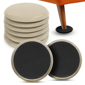 8 count Furniture Sliders for Carpet  3.5" x 1.5" Furniture Sliders for Hardwood Floors  , Scratch Resistant Pads for Easy Movement, Surface Protection, Versatile Fit, Works on Uneven Surfaces