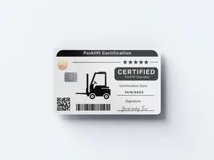 Credit/Debit Card Cover/Skin - Certified Forklift License