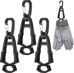 Mabor Glove Clips 3-Pack – Heavy Duty Work Glove Holder Clips for Belt, Secure Glove Grabber for Construction & Jobsite Use