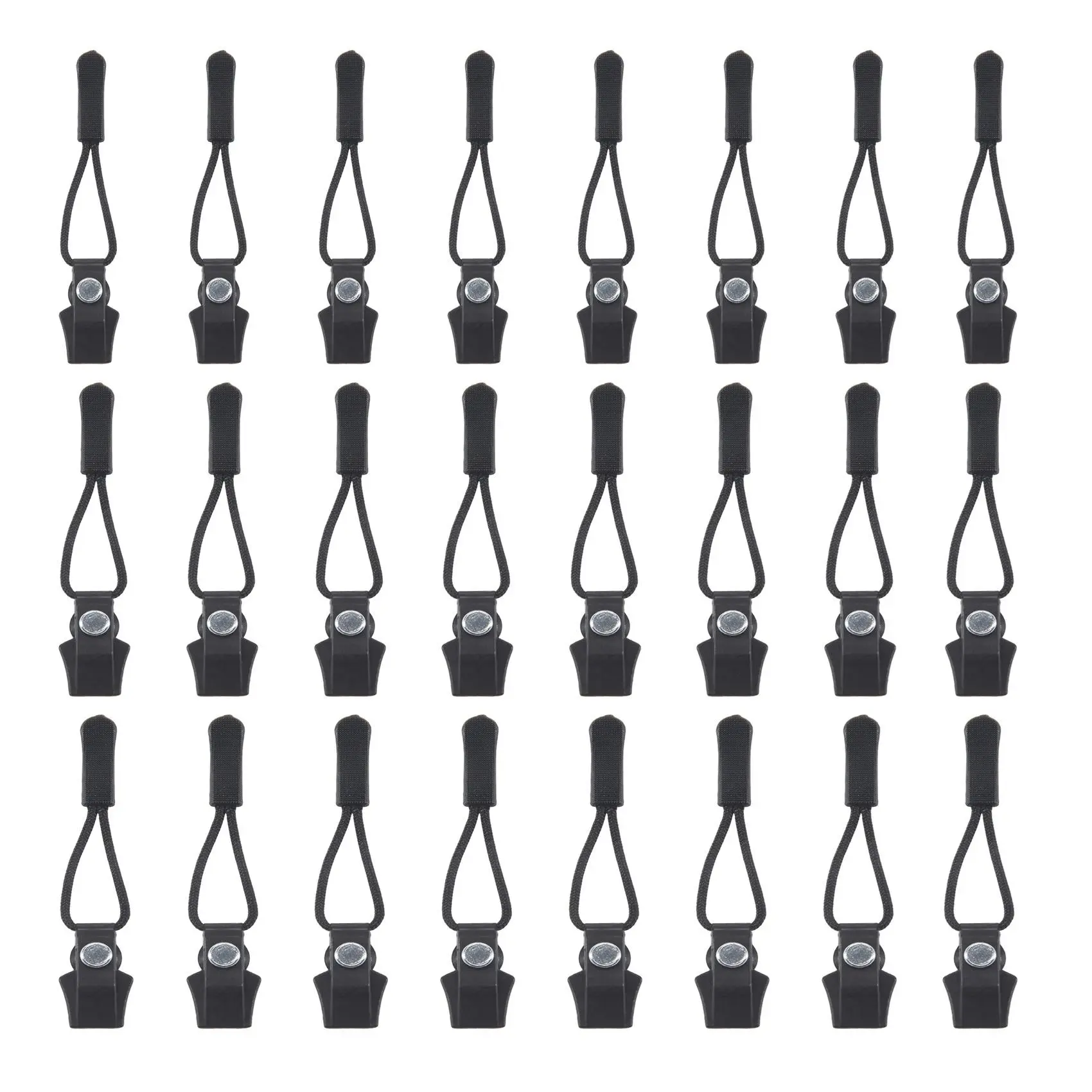 Zipper Repair Kit, 24 Pcs Universal Replacement Zipper Slider Fixer Sliding Teeth Screw Head, Instant Zipper