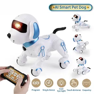 robo dog tiny Robot pets Electronic Stunt Dog Toys Voice Command Programmable Touch-sense With Music Song Robot Dog for Children's Gifts
