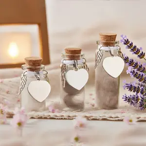 Pet Hair Memorial Bottle, Glass Keepsake Jar for Lost Pets, Dog Cat Sympathy Gift, Pet Loss Remembrance Gift, Urn for Ashes