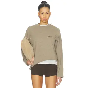 Fear of God ESSENTIALS Classic Long Sleeve Tee in Homestead Heather