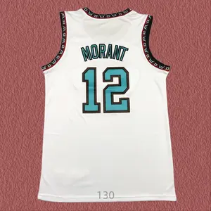 Ja Morant Men's Classic-Design Sleeveless stitched Basketball Jerseys White shirt 2025