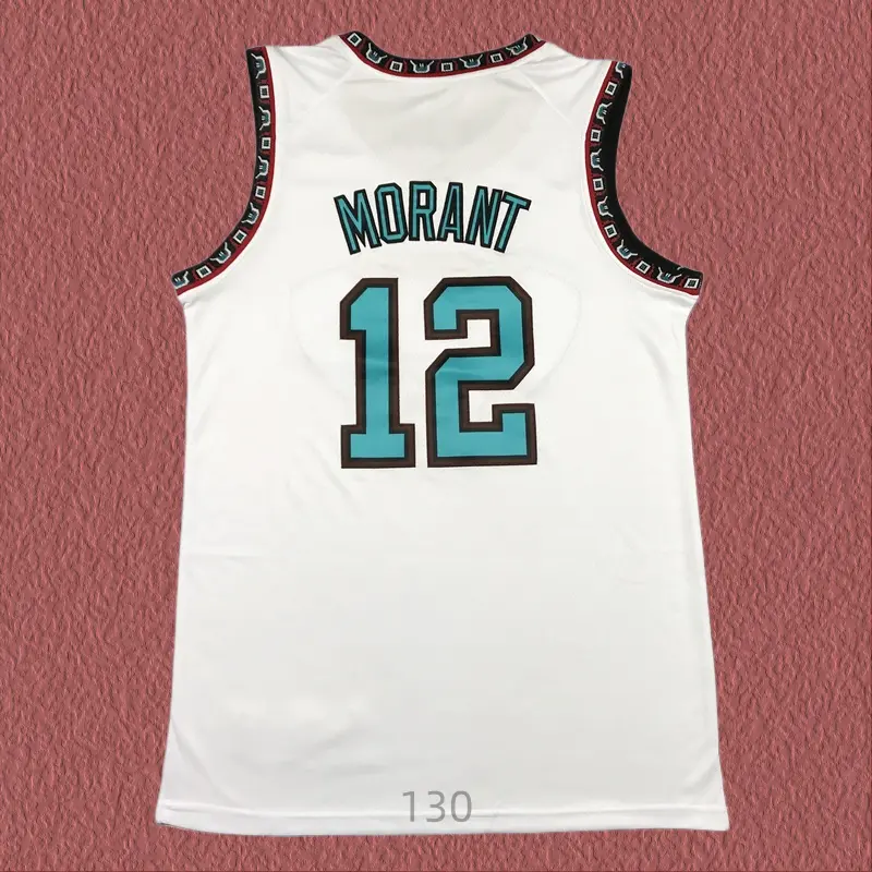 Ja Morant Men's Classic-Design Sleeveless stitched Basketball Jerseys White shirt 2025